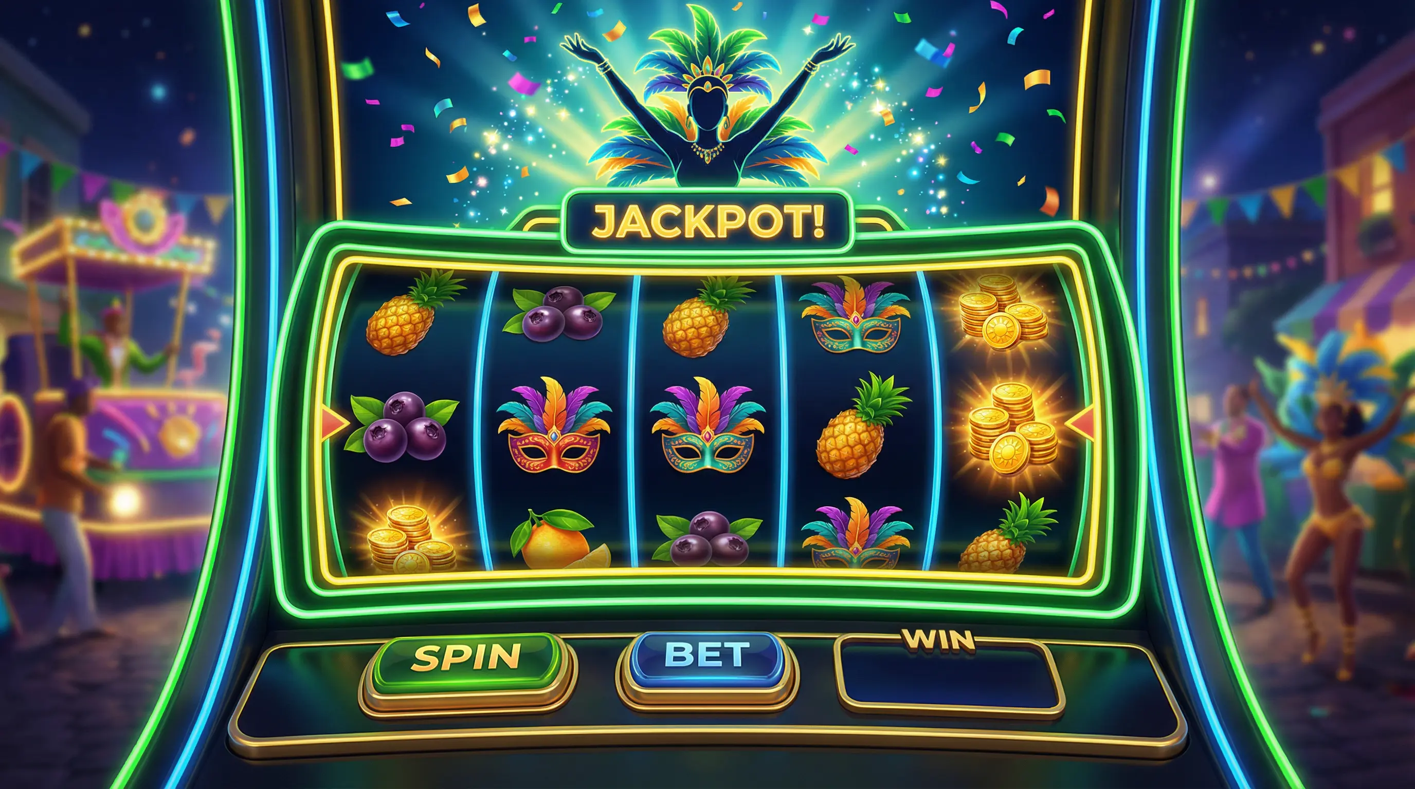 Caça-níqueis temáticos do carnaval brasileiro no leonbet